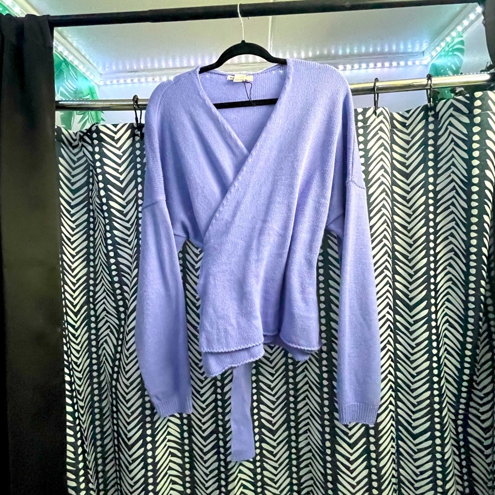 Wrap sweater